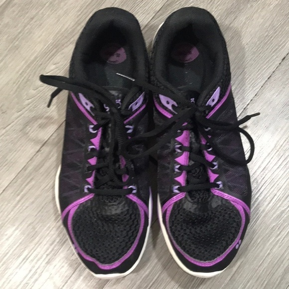 RYKA Women's INFLUENCE2.5 Cross-Trainer Black & Purple Sneakers size 10 - Picture 1 of 9